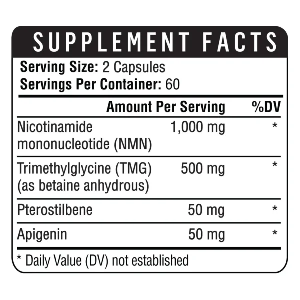 NMN 1000+ (60 Capsules) - Imagen 2